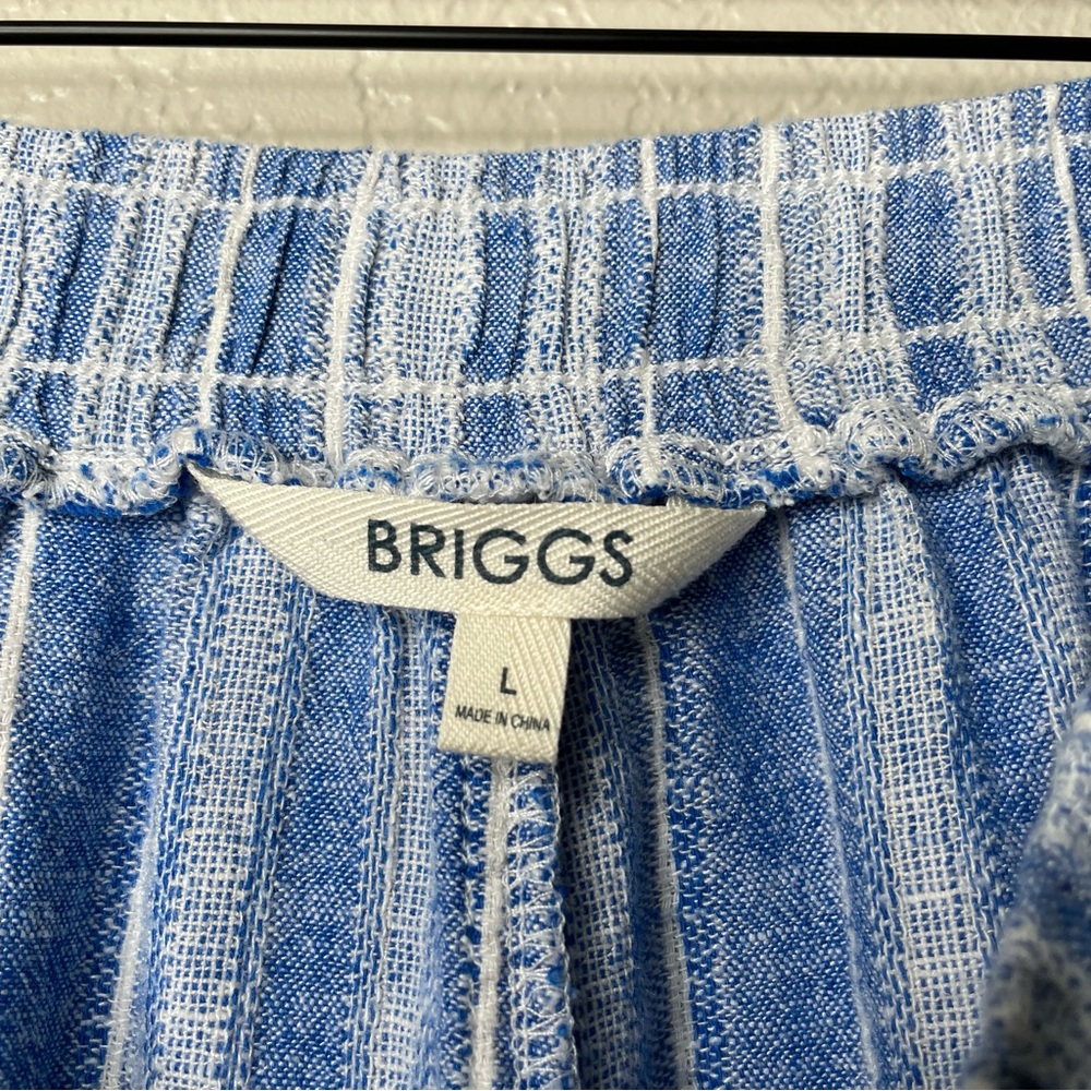 Briggs Wide Leg Striped Linen Pants Cozy Beach Inspired Coastal - Picture 9 of 10